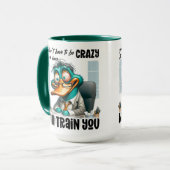 Enten-Trainer-Humor Tasse (Vorderseite Links)