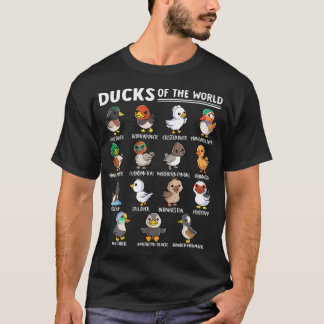 Enten Typen Süße Gans Tier Pädagogische Enten Von T-Shirt