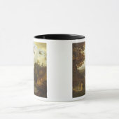 Enten und andere Vögel über einen Strom auf einen Tasse (Zentrum)