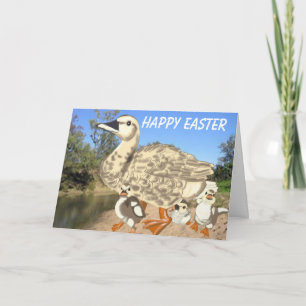 Enten und Baby Chicks Osterfest Feiertagskarte