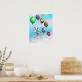 Enten und Balloons Poster (Küche)