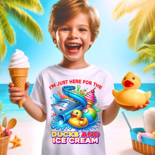 Enten und Eiscreme Schifffahrt T - Shirt