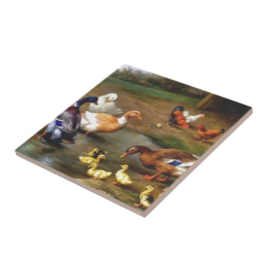 Enten und Entlein Fliese (Seite)