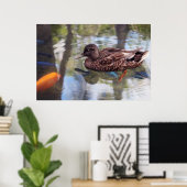 Enten- und Fischteich Poster (Heimbüro)