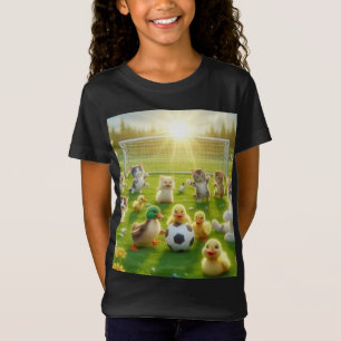 Enten und Katzen erreichen ein Unentschieden in ch T-Shirt