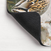 Enten- und Mallard-Malerei Mousepad (Ecke)