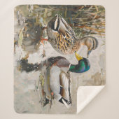 Enten- und Mallard-Malerei Sherpadecke (Vorderseite)