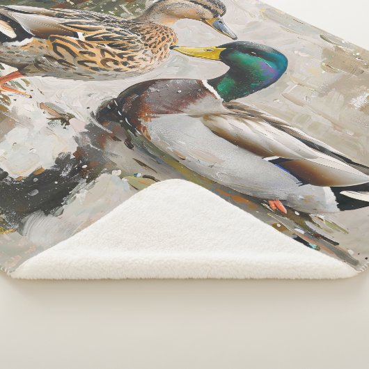 Enten- und Mallard-Malerei Sherpadecke (3/4)