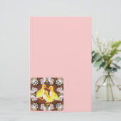 Enten und Rose Briefpapier (Stehend Vorderseite)