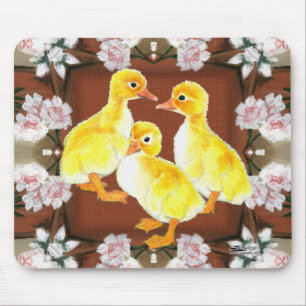 Enten und Rose Mousepad