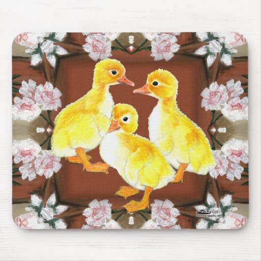Enten und Rose Mousepad (Vorne)