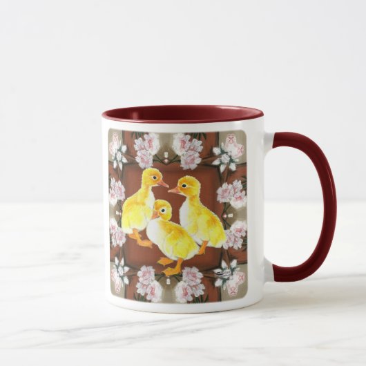 Enten und Rose Tasse (Rechts)