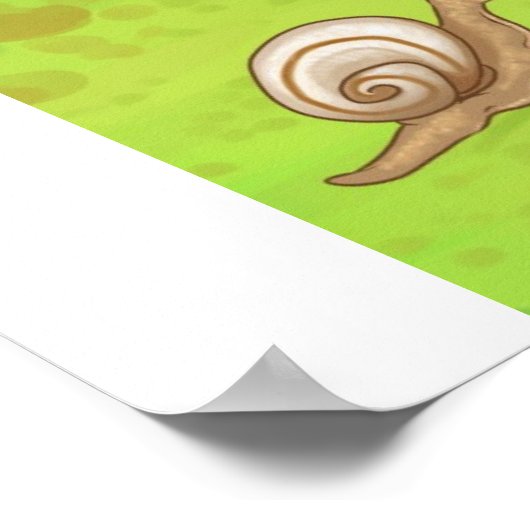 Enten und Schnecken Poster (Ecke)