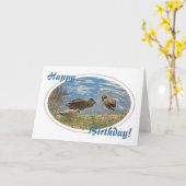 Enten und Tauben Geburtskarte Karte (Gelbe Blume)