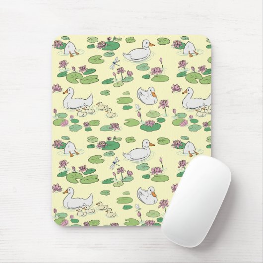 Enten und Wasserlilie Mousepad (Mit Mouse)