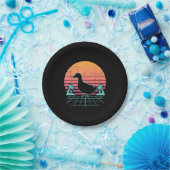 Enten Vaporwave 80er Farm Tier Bauer Geschenk Pappteller (Party)