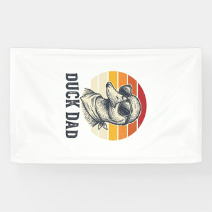 Enten-Vater Vintage-Enten-Sonnenbrille Vektor-Shir Banner