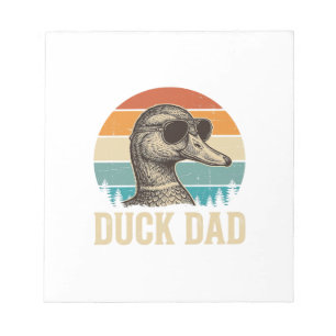 Enten-Vater Vintage-Gravur Retro-Sonnenuntergangs- Notizblock