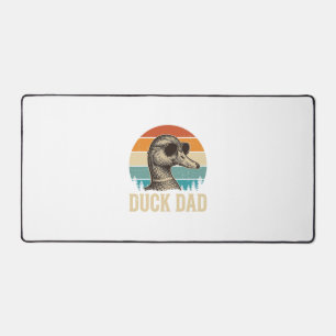 Enten-Vater Vintage-Gravur Retro-Sonnenuntergangs- Schreibtischunterlage