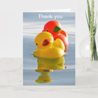 Enten von Flitterwochen - vielen Dank für Ihr Gesc Dankeskarte