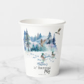 Enten Wald Natur 21. Geburtstag Party Pappbecher (Rückseite)