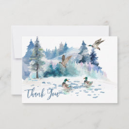 Enten Wald Natur Dankeskarte