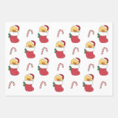 Enten Weihnachts-Wintertiere Holiday Encks Geschenkpapier Set (Vorderseite 2)
