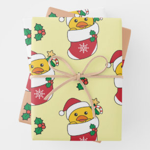 Enten Weihnachts-Wintertiere Holiday Encks Geschenkpapier Set
