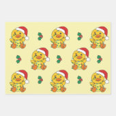 Enten Weihnachts-Wintertiere Holiday Encks Geschenkpapier Set (Vorderseite)