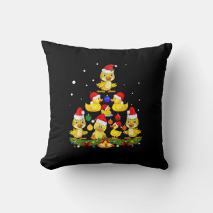 Enten-Weihnachtsbaum Kissen