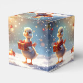 Enten-Weihnachtsgeschenkbox Geschenkschachtel (Rückseite)