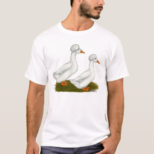 Enten: Weiß Crested T-Shirt