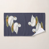 Enten: Weiße Anrufe Badhandtuch Set (Handtuch)