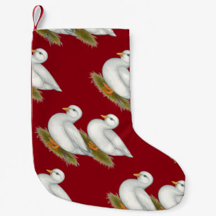 Enten: Weiße Anrufe Kleiner Weihnachtsstrumpf