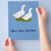 Enten: White Pekins Flyer (Hand)