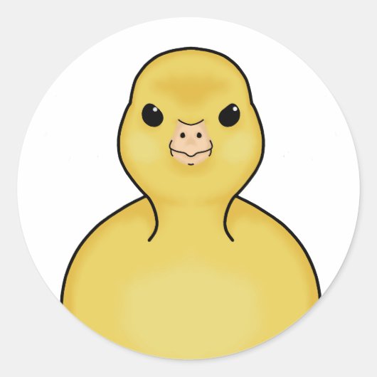 Entenaufkleber Runder Aufkleber (Vorderseite)