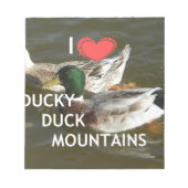 Entenberge. Notizblock (Vorderseite)