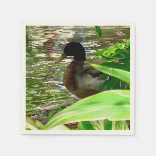 Entencocktail Papier Napkins Serviette (Vorderseite)