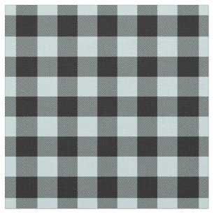 Entenei Blau & Schwarz Kariert Gingham Stoff