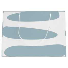 Enteneier Blau und Weiß Abstrakt große Geschenktas Große Geschenktüte