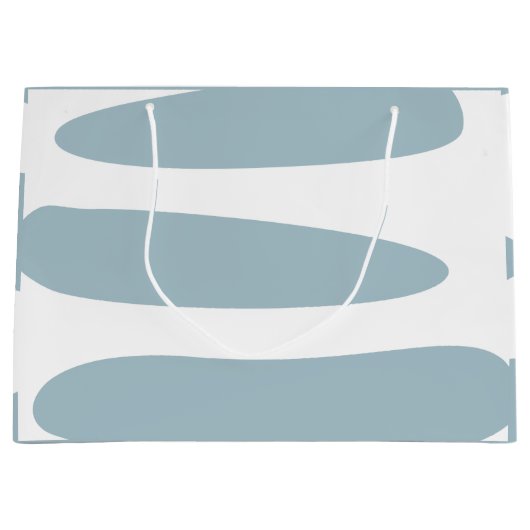 Enteneier Blau und Weiß Abstrakt große Geschenktas Große Geschenktüte (Vorderseite)