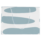 Enteneier Blau und Weiß Abstrakt große Geschenktas Große Geschenktüte (Rückseite)