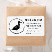 Enteneier | Vintager Name des Betriebs Schwarz-Wei (Insitu)