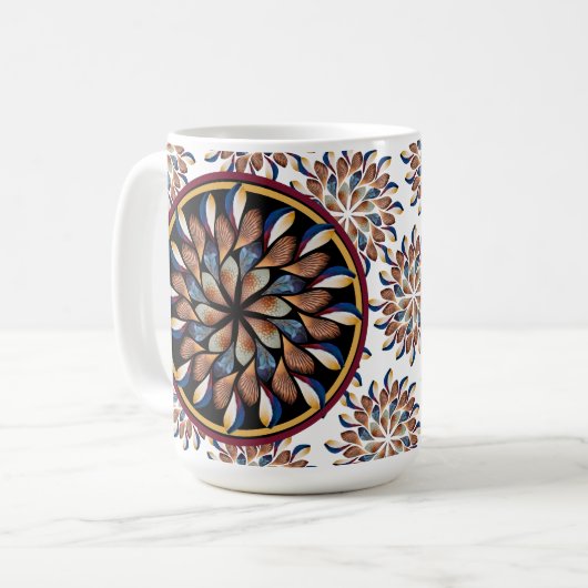 Entenfedern Tasse (Vorderseite Links)