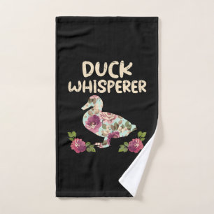 Entenflüsterer-Blume Lustige Landwirtschaft Bauern Handtuch