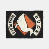 Entenflüsterer Vintage Clic Retro Tierliebe Fleecedecke (Vorderseite (Horizontal))