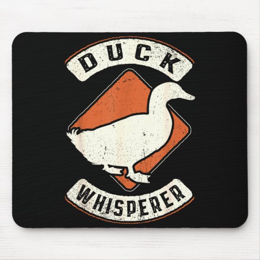 Entenflüsterer Vintage Clic Retro Tierliebe Mousepad (Vorne)