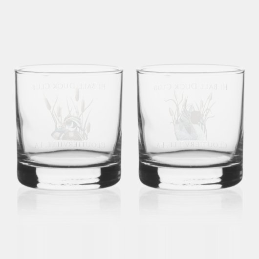 Entengläser Whiskyglas (Rückseite)