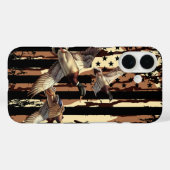 Entenjagd American Flag Waterfowl Bottomland Camou Case-Mate iPhone Hülle (Rückseite (Horizontal))
