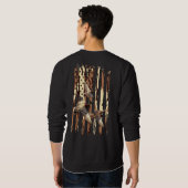 Entenjagd American Flag Waterfowl Bottomland Camou Sweatshirt (Schwarz voll)